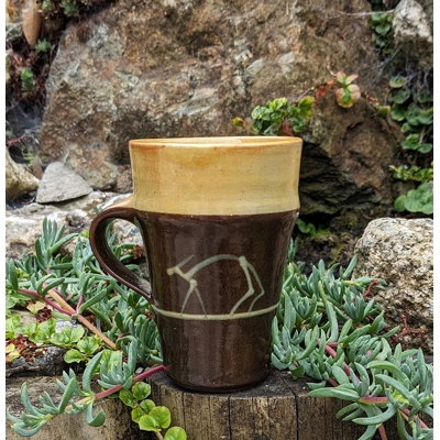 Mystery Pottery Espresso Coffee Mug - Slipware Ceramics UK