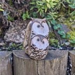 Animal Friends Pottery | Owl & Baby Owl - [Circa 1977-1980]