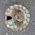 Pottery Jam Pot | Quirky Cat Figurine - Mystery Ceramics UK