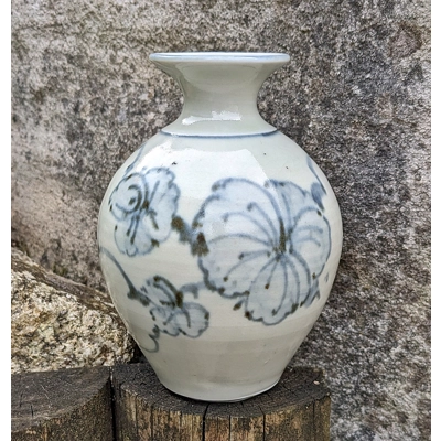 John Davidson | Studio Pottery - Celadon Vase - New Mills Pottery Truro - Cornwall UK.