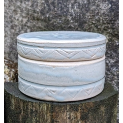 Debbie Prosser | Cornish Studio Pottery Celadon Lidded Pot
