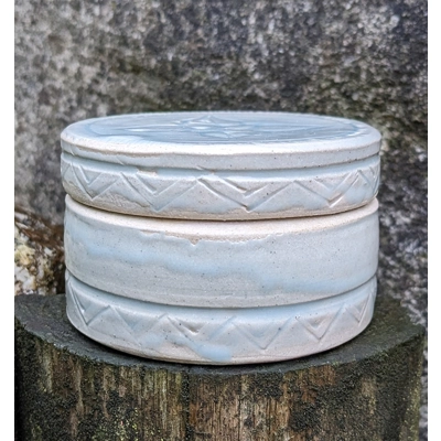 Debbie Prosser | Cornish Studio Pottery Celadon Lidded Pot