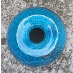 Hugh West | Blue Raku Pottery Vase - Cornish Ceramics UK