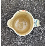 Mystery | Yellow Pottery Milk Jug - Seaside Scallop Shell Decoration