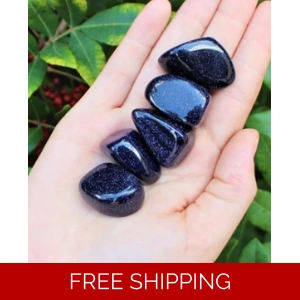 Blue Goldstone Tumble