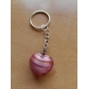 Blown Glass Heart Keych..