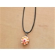 Cake pendant wax cord necklace
