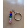 Crackle Bead Keychain
