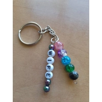 Crackle Bead Wife Stainless Steel..