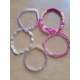 Colourful elasticated beaded bracelets - 5 pack