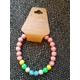 Plastic shiny beaded bracelet