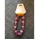 Purple glass bracelet