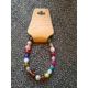Multicoloured glass beaded bracelet