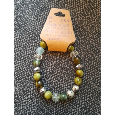 Shades of green bracelet