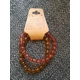 Two brown bracelets