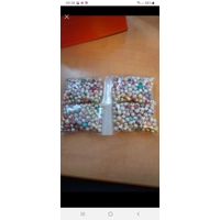 Glittery stardust beads for crafts