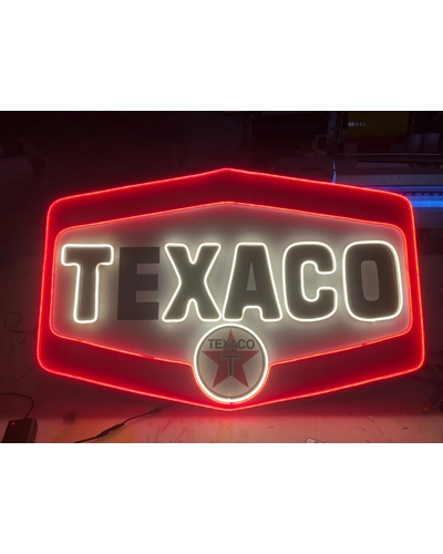 Neon Texaco Sign, Gas Station Décor, Reproduction, Vintage Signage, Large Texaco Sign, Garage Shop Farm Decor, Man Cave Garage Sign Neon Texaco Sign, Gas Station Décor, Reproduction, Vintage Signage, Large Texaco Sign, Garage Shop Farm Decor, Man Cave Garage Sign