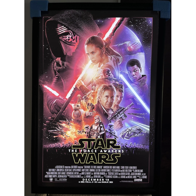 Additional Image for Movie Display frame, LED Light Box, LED Movie Poster, Back lit frame, 27x40 Black SnapeZo LED Home Theater Frame 1.38" Profile Width
