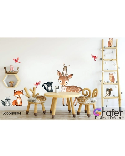 Woodland Nursery Wall Decor, Fox Nursery Decor- Birch Trees decal - Fox & other Baby Animals - Fox nursery decal, Fox and Friends Decal Woodland Nursery Wall Decor, Fox Nursery Decor- Birch Trees decal - Fox & other Baby Animals - Fox nursery decal, Fox and Friends Decal