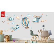 Hot air balloon Wall decal, ..