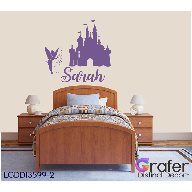 Additional Image for Newborn Room Decor, Walt Disney Decal, Disney Castle, Cinderella castle, Nursery Wall Decor, Tinkerb