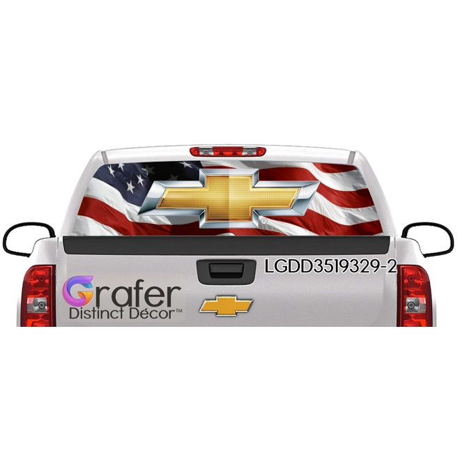 Additional Image for SUV Rear Window Graphics Decal, Tint Perforated Sticker for Truck Vinyl Pickup Wrap, Window perforat