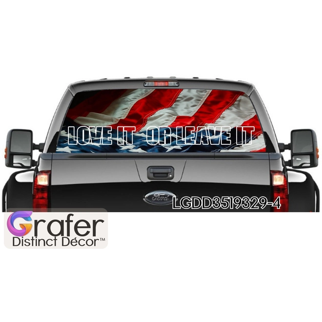 Additional Image for SUV Rear Window Graphics Decal, Tint Perforated Sticker for Truck Vinyl Pickup Wrap, Window perforat