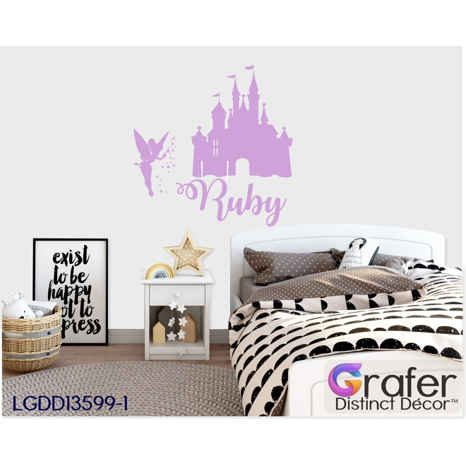 Additional Image for Newborn Room Decor, Walt Disney Decal, Disney Castle, Cinderella castle, Nursery Wall Decor, Tinkerb