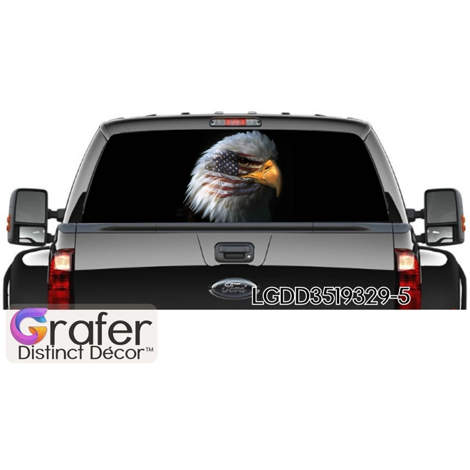 Additional Image for SUV Rear Window Graphics Decal, Tint Perforated Sticker for Truck Vinyl Pickup Wrap, Window perforat