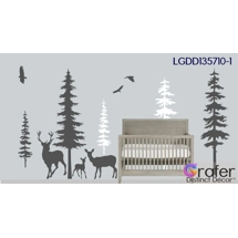 Deer Woodland Nursery Decal,..