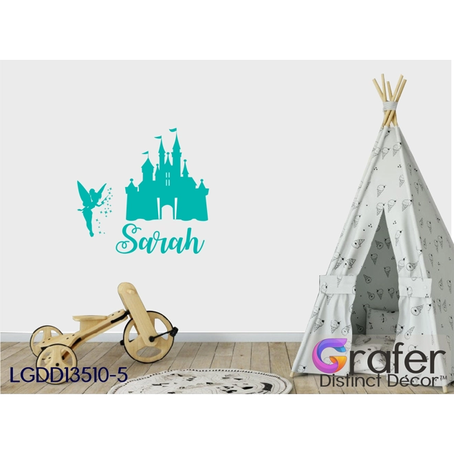 Additional Image for Newborn Room Decor, Walt Disney Decal, Disney Castle, Cinderella castle, Nursery Wall Decor, Tinkerb