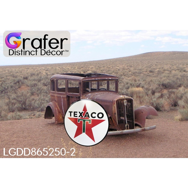 Additional Image for Texaco Sign, Gas Station Decor, Reproduction, Vintage Signage, Large Texaco Sign, Metal Sign, Garage