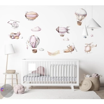 Hot air balloon Wall decal, ..