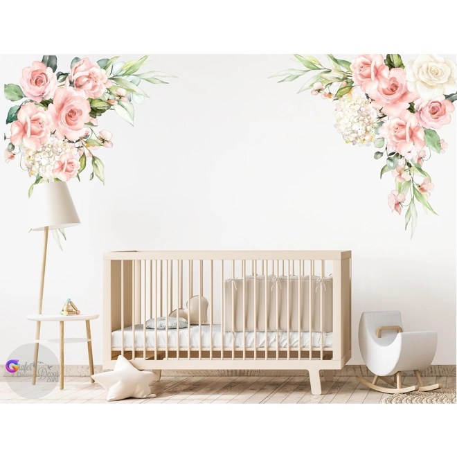 Additional Image for Bouquet Flower Decal, Peony wall decal, Floral Bouquet Decal, Baby Girl Room Decal, Baby Shower Gift