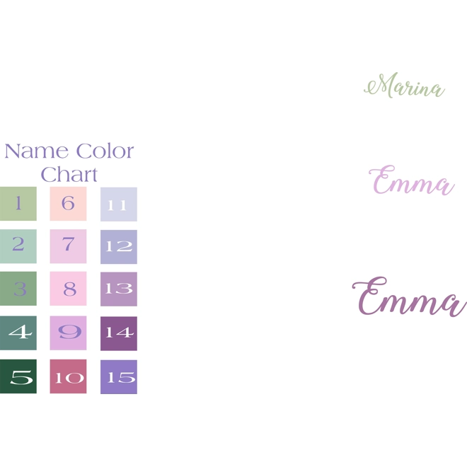 Additional Image for Peony Flowers Wall Sticker with Name - Personalized Peony Wall Decal - Girls Personalized Name Peony