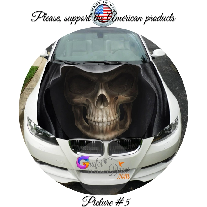 Additional Image for Hood Wrap decal, Custom Hood Graphic decals, Custom hood design, Vehicle wrap