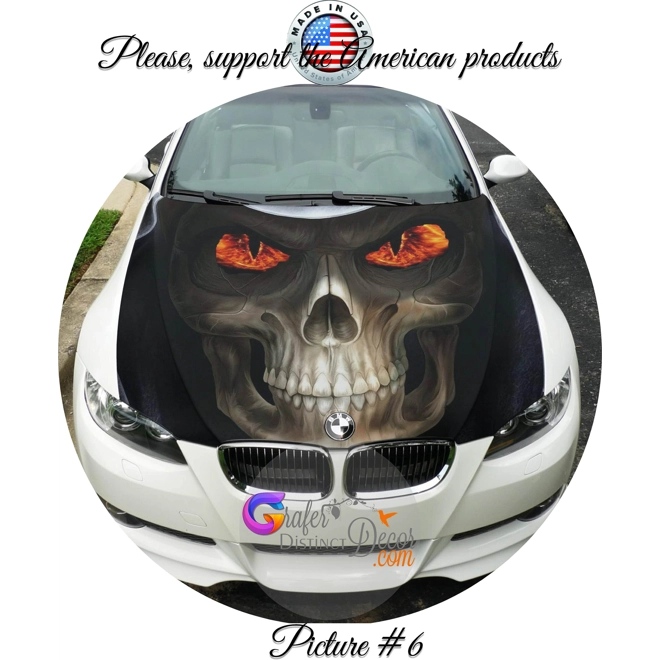 Additional Image for Hood Wrap decal, Custom Hood Graphic decals, Custom hood design, Vehicle wrap