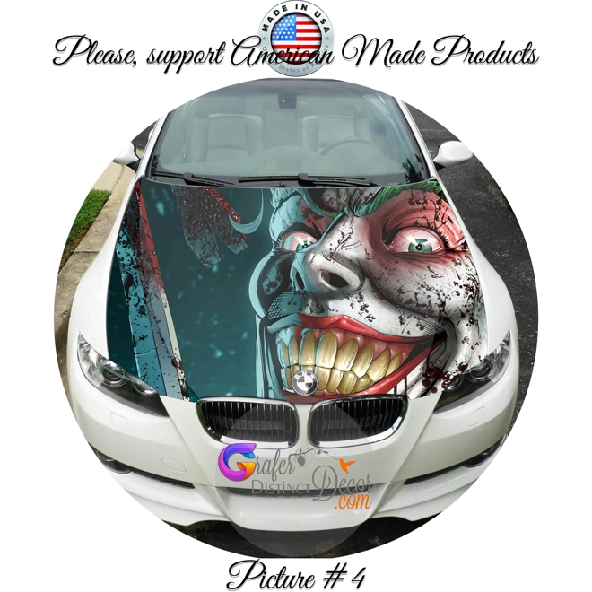 Additional Image for Hood Wrap decal, Custom Hood Graphic decals, Custom hood design, Vehicle wrap