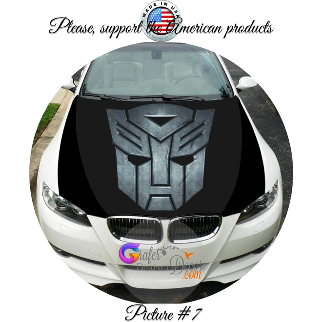 Additional Image for Hood Wrap decal, Custom Hood Graphic decals, Custom hood design, Vehicle wrap