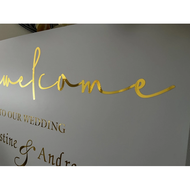 Additional Image for Modern Wedding Welcome Sign It Was Always You Wedding  Welcome Sign, 18x24 Personalized  Decoration
