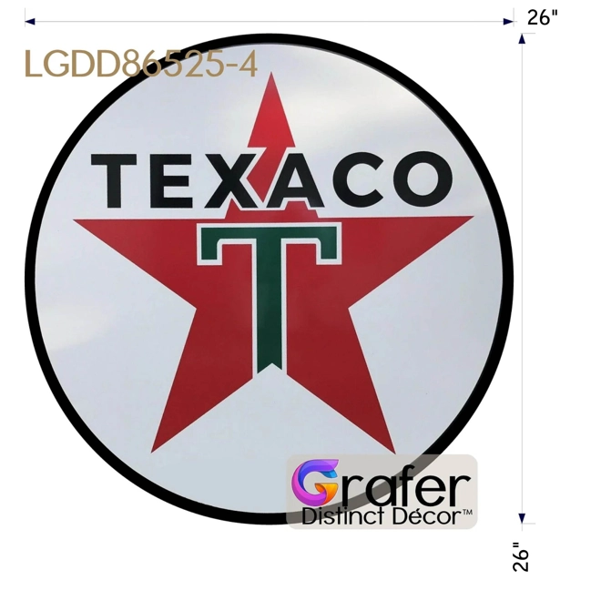 product Image for Texaco Sign, Gas Station Décor, Reproduction, Vintage Signage, Large Texaco Sign, Metal Sign, Gas St