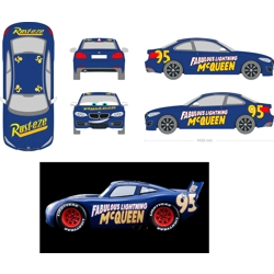 Wrap Vinyl Graphics - Lightning McQueen Decals, Jackson Storm Decal-Business A..