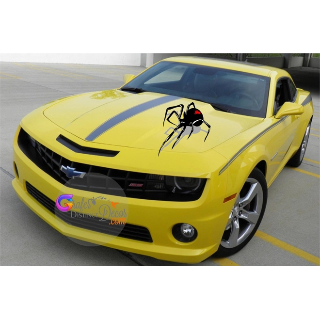 Additional Image for Black Widow Decal, 3D Spider Decal, Unleash the Arachnid Elegance 3D, Spider Decal