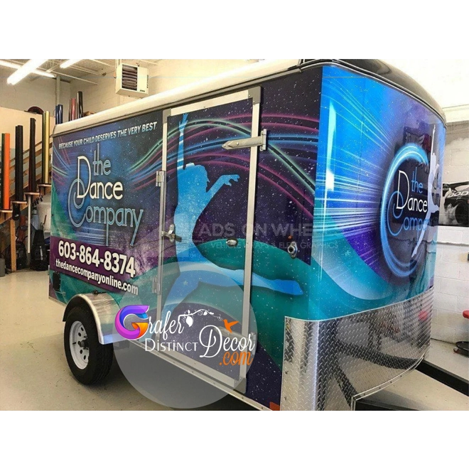 Additional Image for Enclosed trailer wrap, moving billboard, Trailer Lettering, car wrap near me, car wrap advertising,