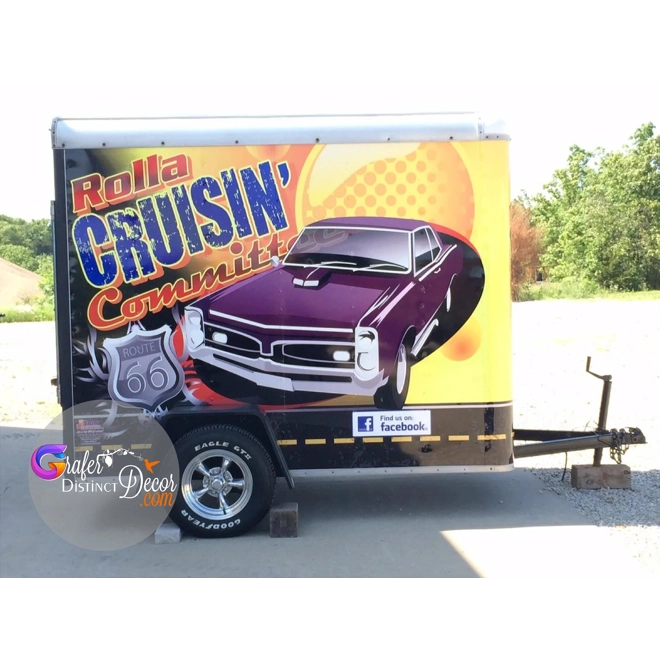 Additional Image for Enclosed trailer wrap, moving billboard, Trailer Lettering, car wrap near me, car wrap advertising,