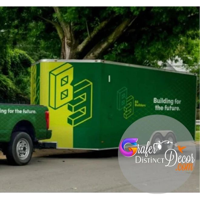 Additional Image for Enclosed trailer wrap, moving billboard, Trailer Lettering, car wrap near me, car wrap advertising,