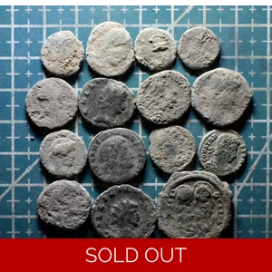 Lot of 15 ANCIENT ROMAN Coins. UNCLEANED