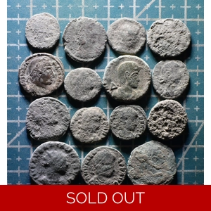 Lot of 15 ANCIENT ROMAN Coins. UNCLEANED