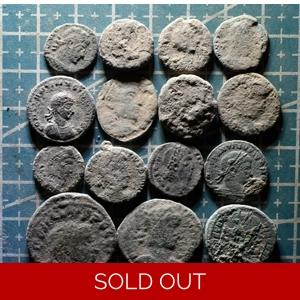 Lot of 15 ANCIENT ROMAN Coins. UNCLEANED