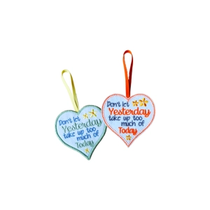 Don't Let Yesterday Heart Decoration